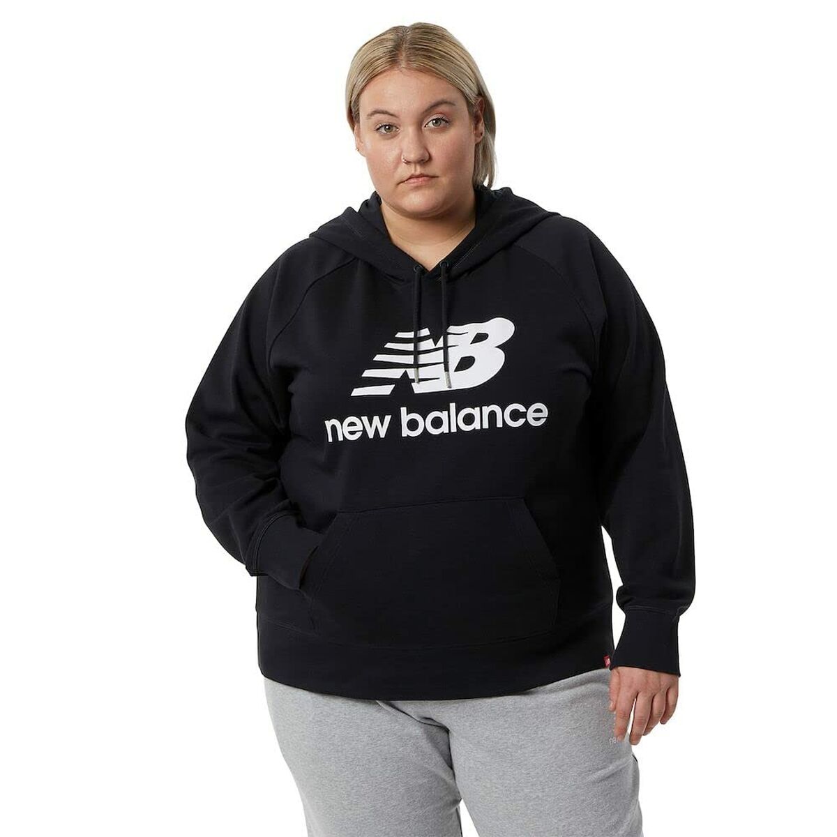 Hettegenser til Kvinne New Balance WT03550 Svart